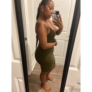 Dark Green Dress